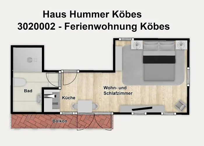Lejlighed Haus Hummer Koebes Koebes